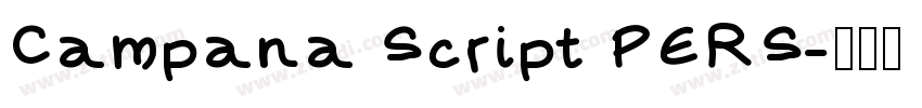 Campana Script PERS字体转换